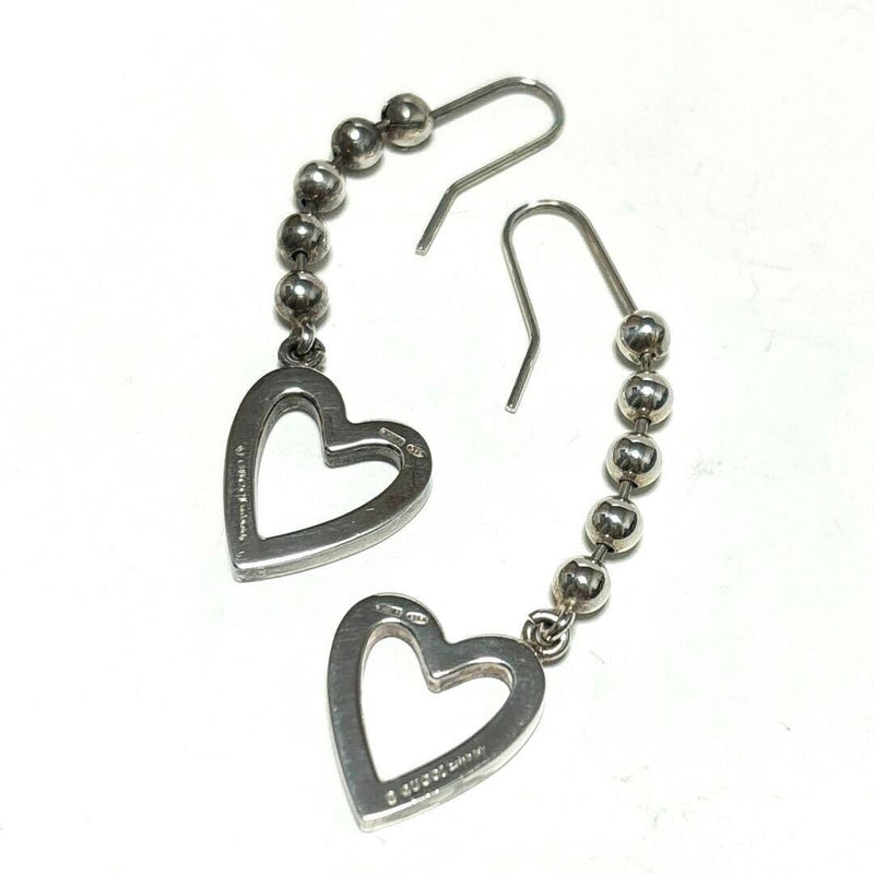 Gucci Heart Shape Earrings Silver Ladies