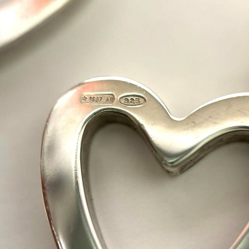 Gucci Heart Shape Earrings Silver Ladies