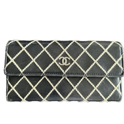 Chanel Long Wallet Wildstitch Coco Mark