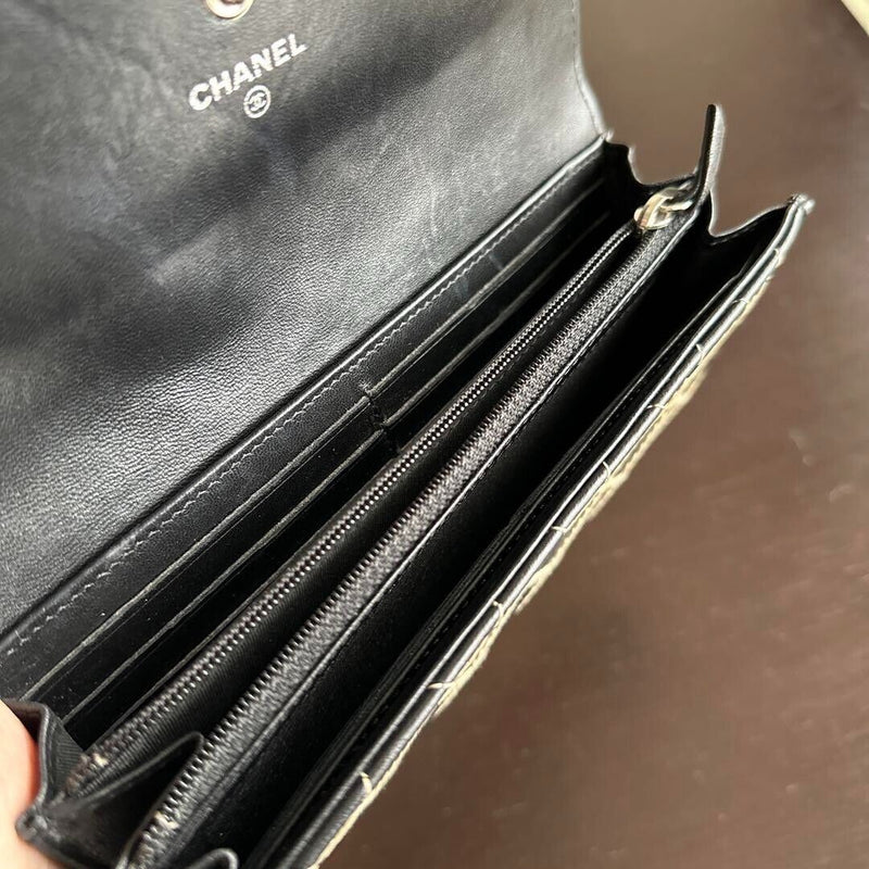 Chanel Long Wallet Wildstitch Coco Mark