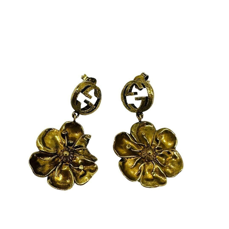 Gucci Interlocking G Flower Earrings