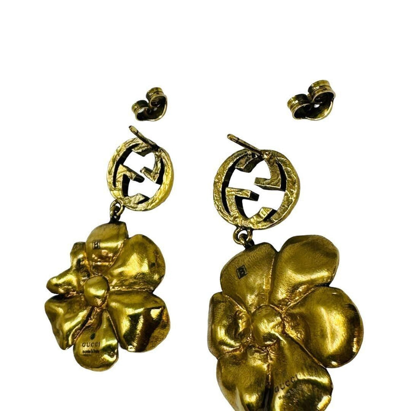 Gucci Interlocking G Flower Earrings