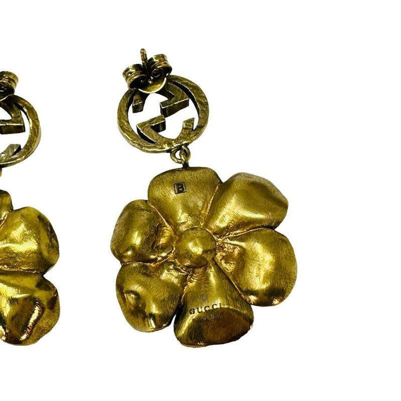 Gucci Interlocking G Flower Earrings