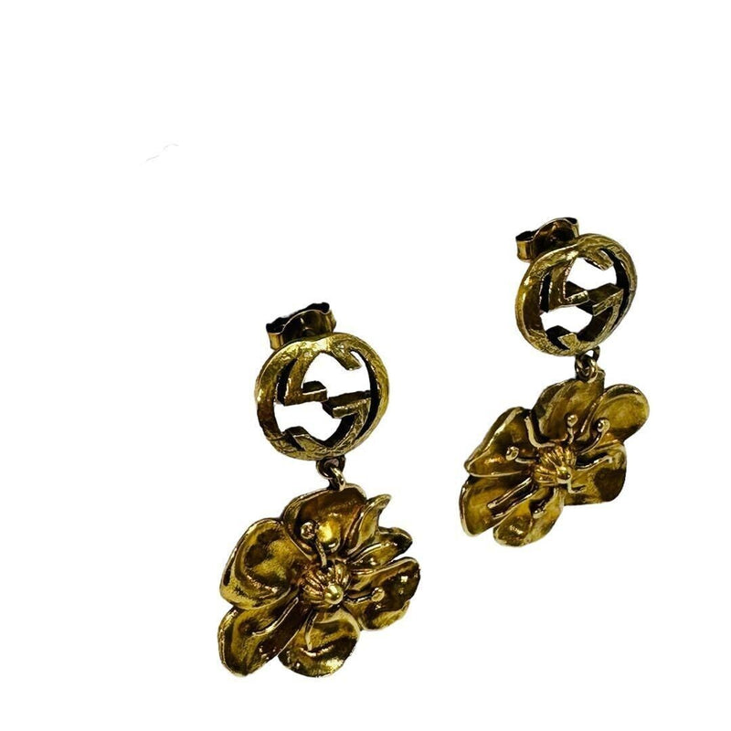 Gucci Interlocking G Flower Earrings