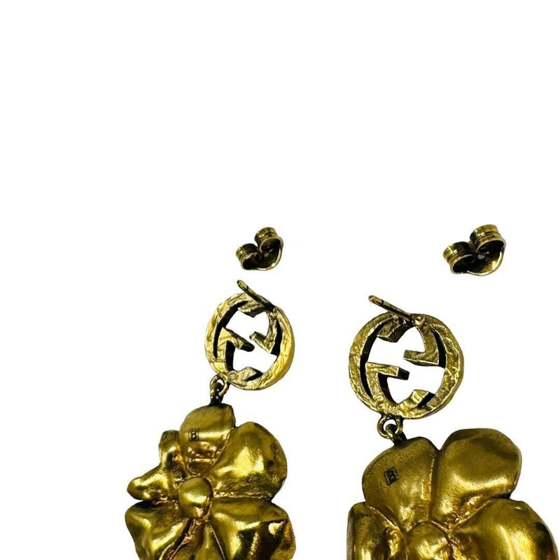 Gucci Interlocking G Flower Earrings