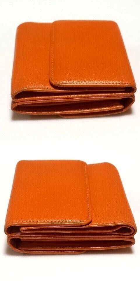 Chanel W Hook Wallet Fold With Orange