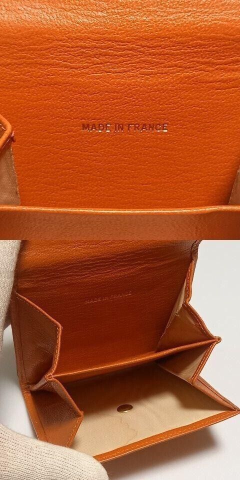 Chanel W Hook Wallet Fold With Orange