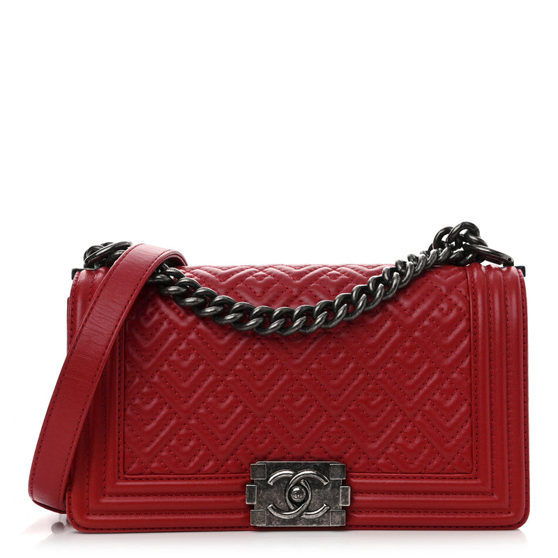 Chanel Lambskin Geometric Chevron