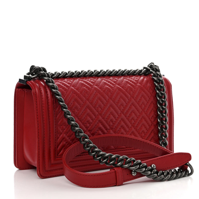 Chanel Lambskin Geometric Chevron