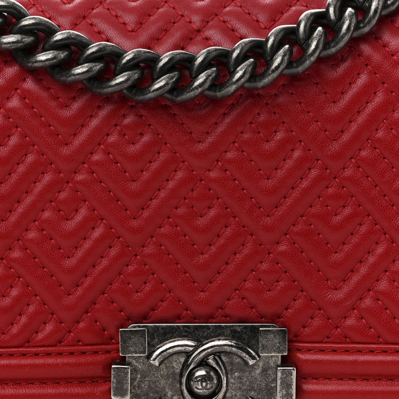 Chanel Lambskin Geometric Chevron