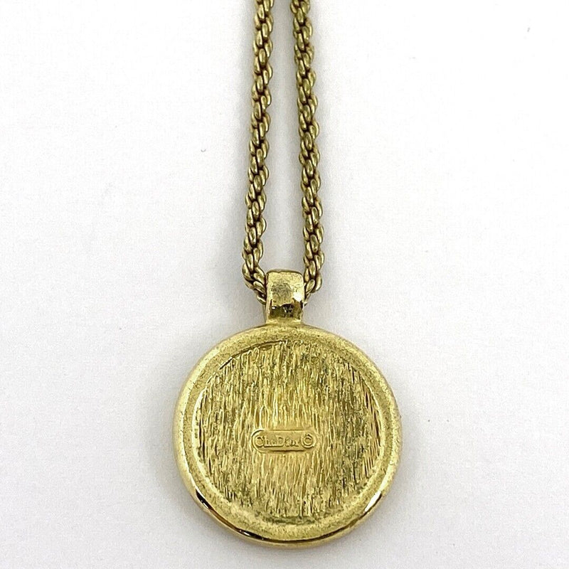 Christian Dior Necklace Logo Round Cd