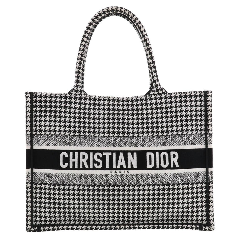 Christian Dior Book Tote Canvas Black