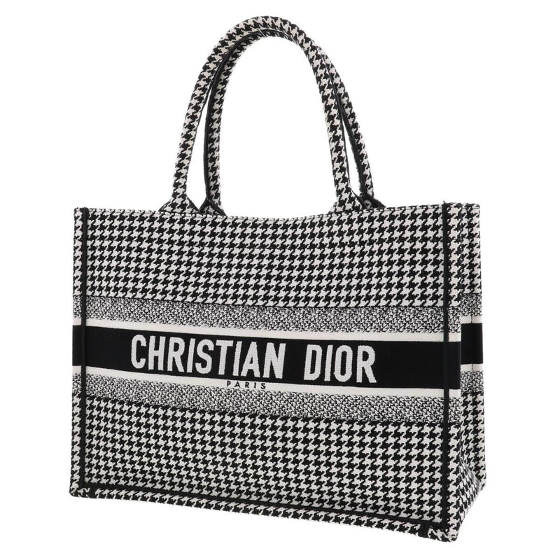 Christian Dior Book Tote Canvas Black