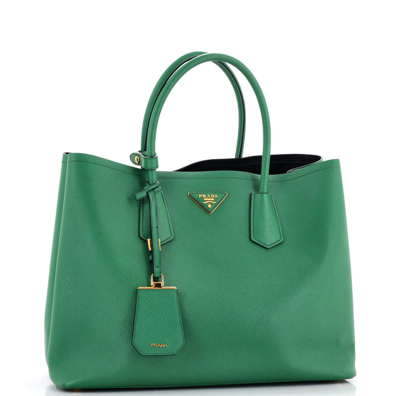 Prada Cuir Double Tote Saffiano Leather