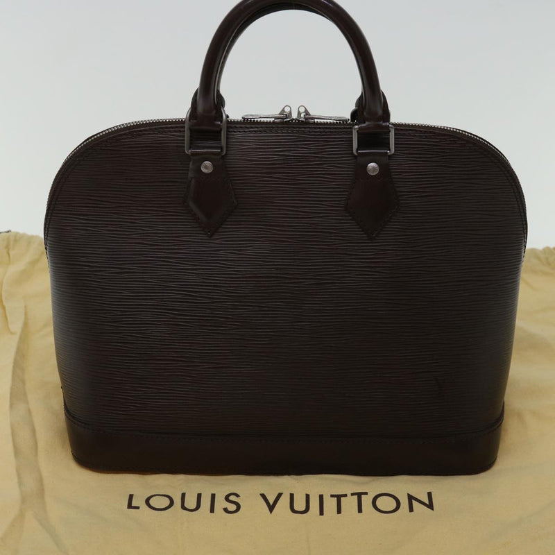 Louis Vuitton Epi Alma Hand Bag Mocha Lv