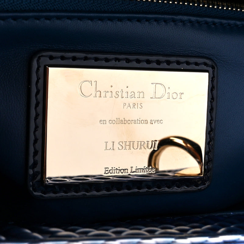 Christian Dior Patent Studded Medium Li