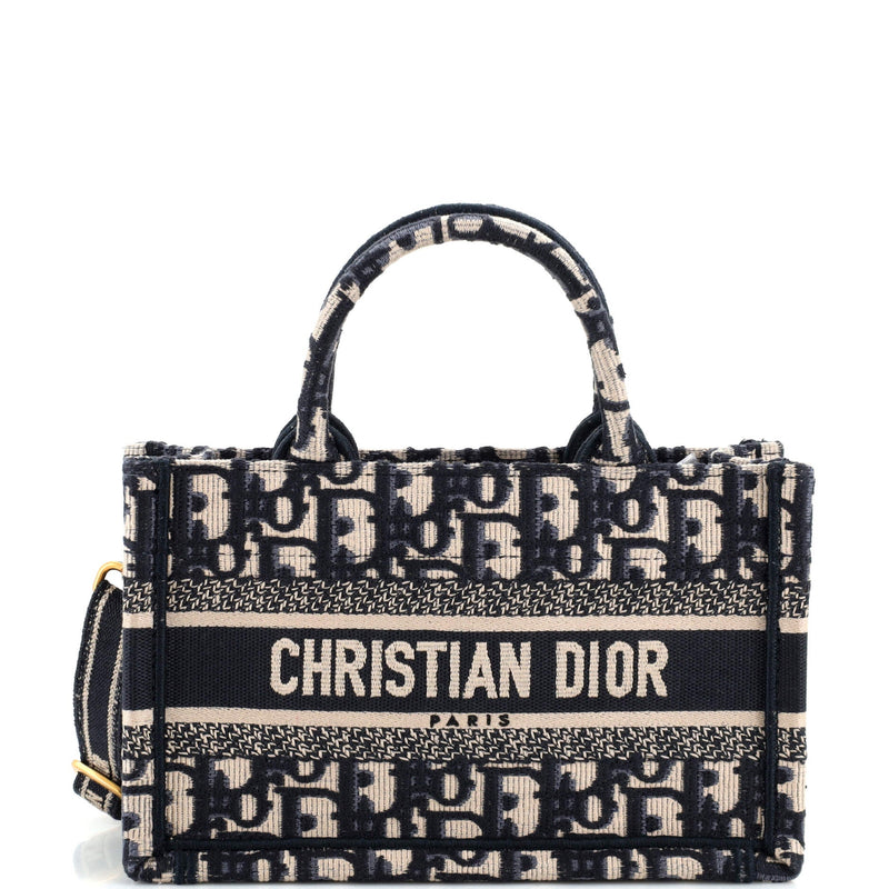 Christian Dior Book Tote With Strap