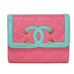 Chanel Cc Filigree Card Holder Case