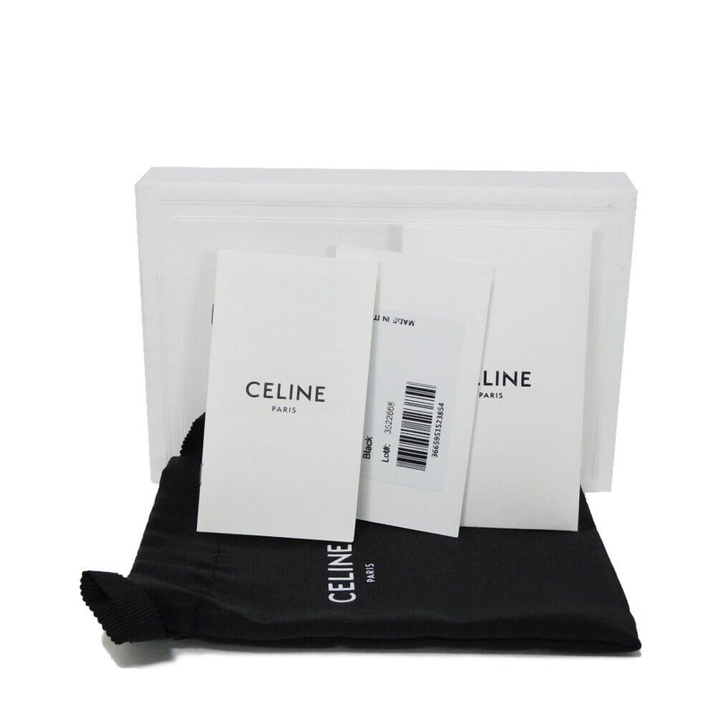 Celine Logo Card Holder Case Black