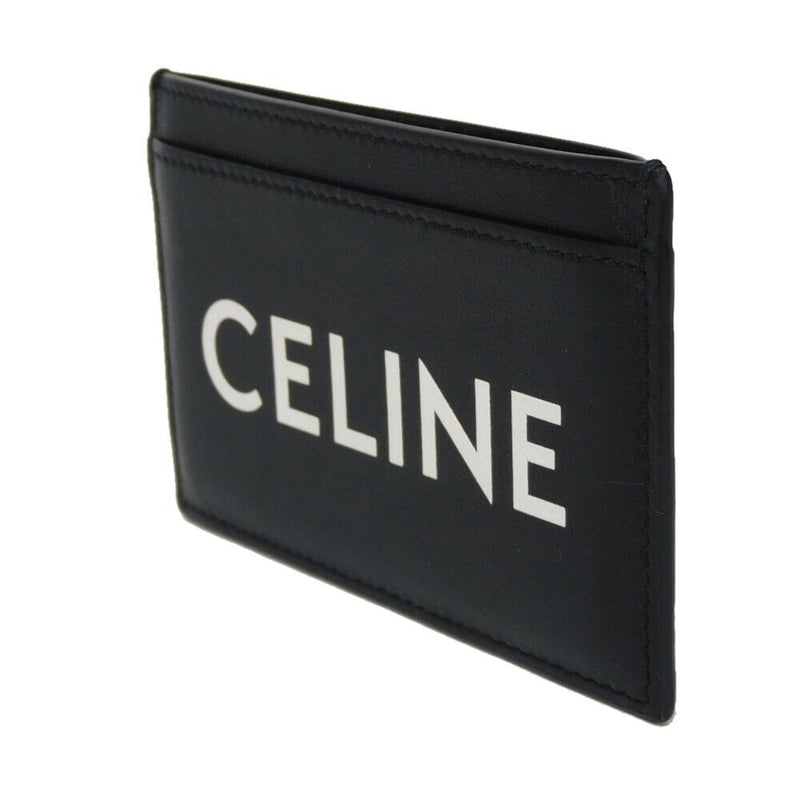 Celine Logo Card Holder Case Black