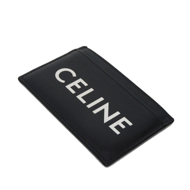 Celine Logo Card Holder Case Black