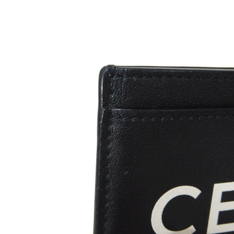 Celine Logo Card Holder Case Black