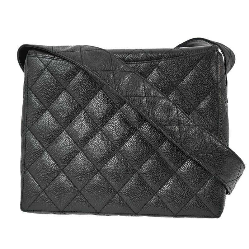 Chanel Black Caviar Straight Flap