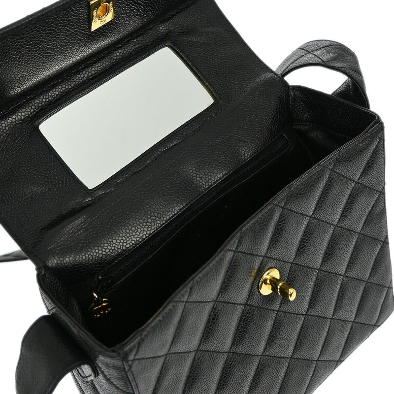 Chanel Black Caviar Straight Flap