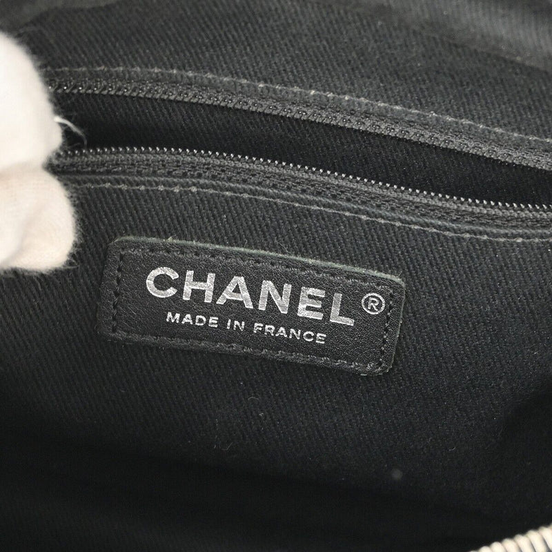 Chanel Black Cotton Lambskin Double