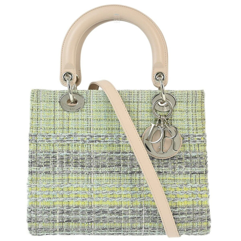 Christian Dior Green Pink Tweed Lady