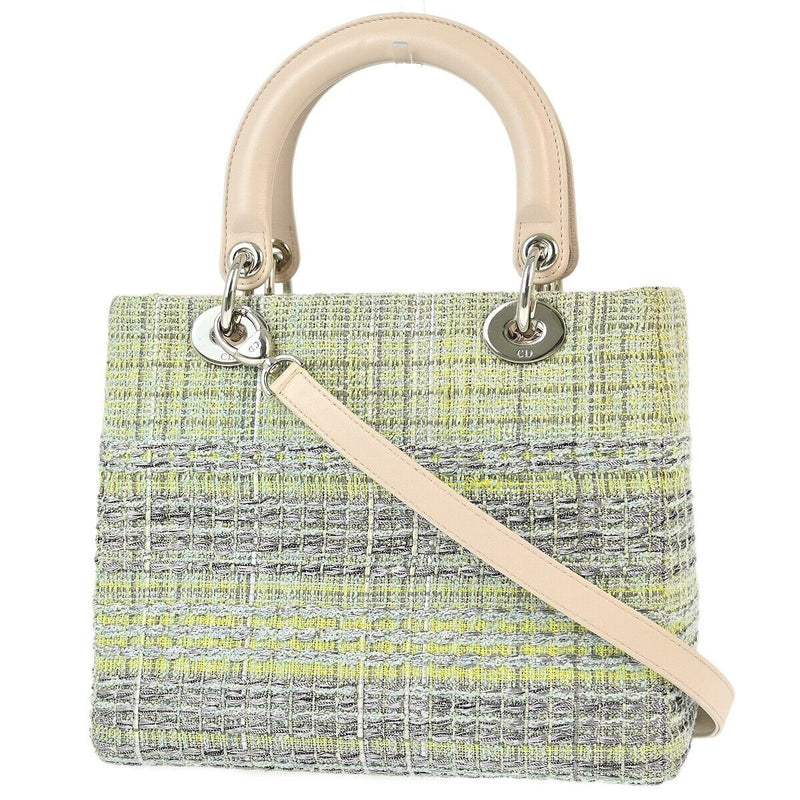 Christian Dior Green Pink Tweed Lady