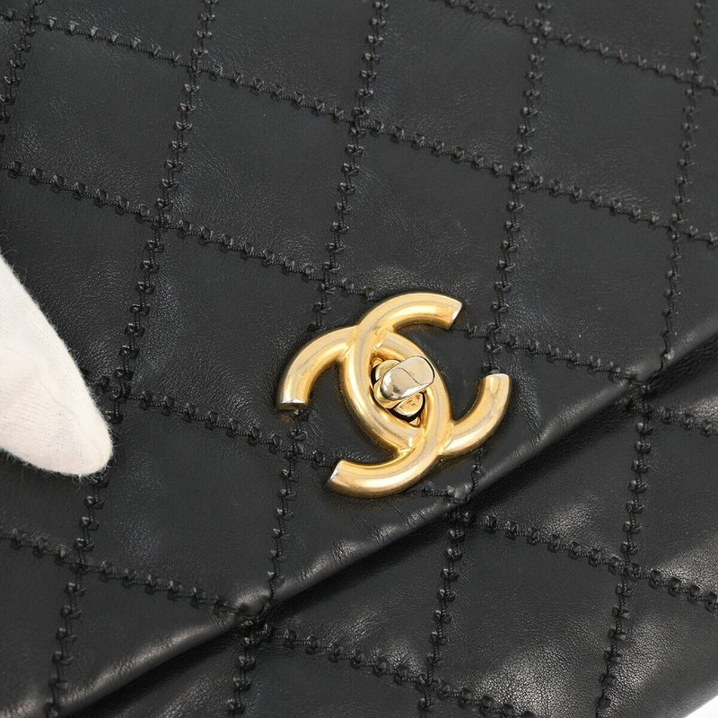 Chanel Black Calfskin Ultra Stitch Retro