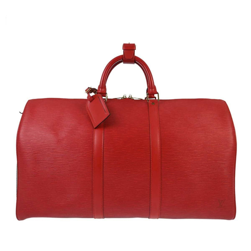 Louis Vuitton Red Epi Keepall 50 Travel