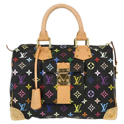 Louis Vuitton Black Multicolor Speedy 30