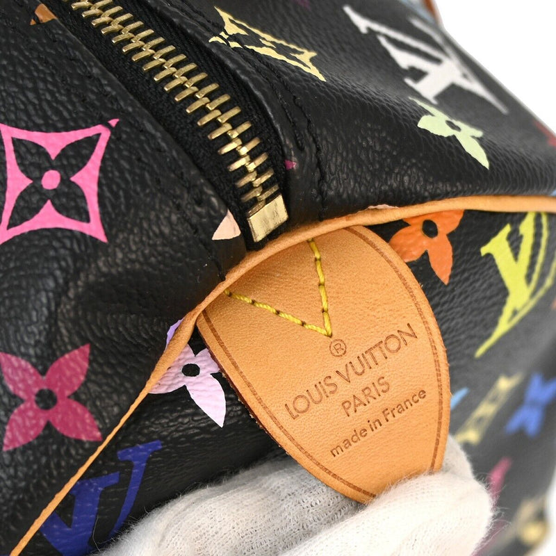 Louis Vuitton Black Multicolor Speedy 30