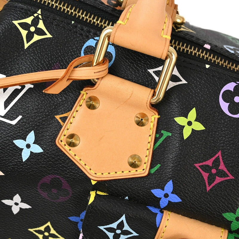 Louis Vuitton Black Multicolor Speedy 30