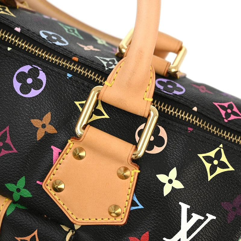 Louis Vuitton Black Multicolor Speedy 30