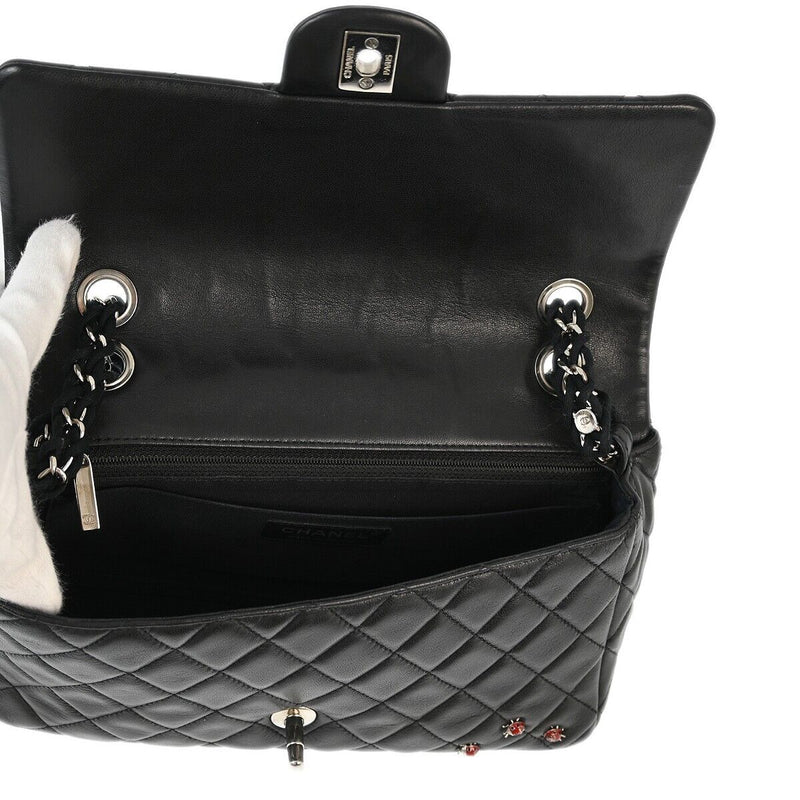 Chanel Black Lambskin Ladybug Single