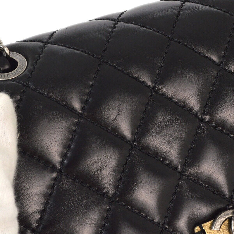 Chanel Black Lambskin Double Chain