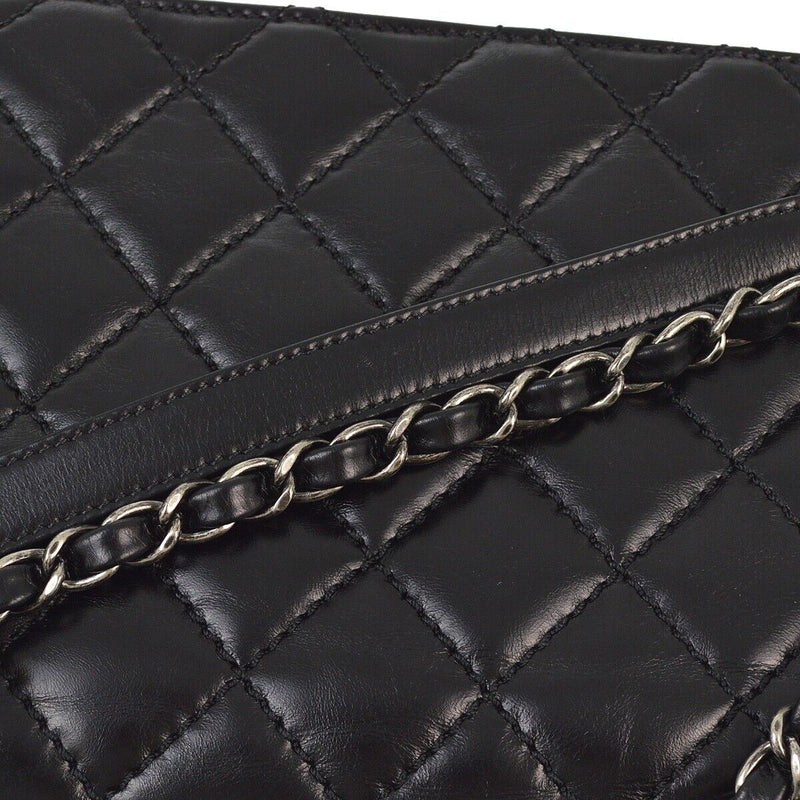 Chanel Black Lambskin Double Chain