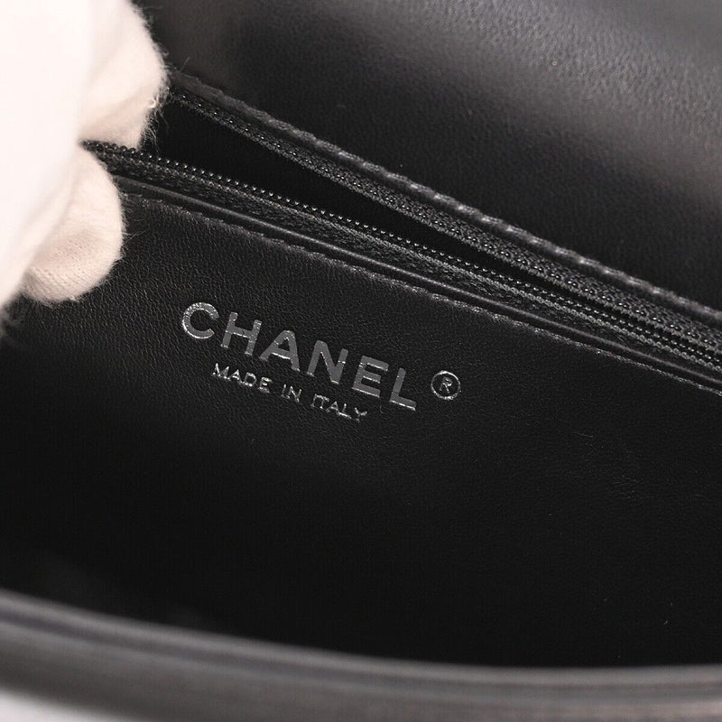 Chanel Black Mouton Lambskin No.5 Full