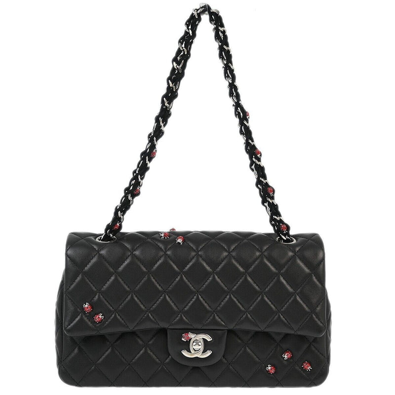 Chanel Black Lambskin Ladybug Single