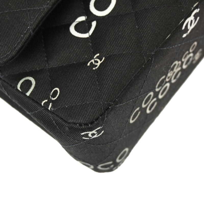 Chanel Black Canvas Coco Medium Classic