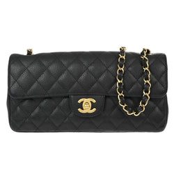 Chanel Black Caviar East West Shoulder