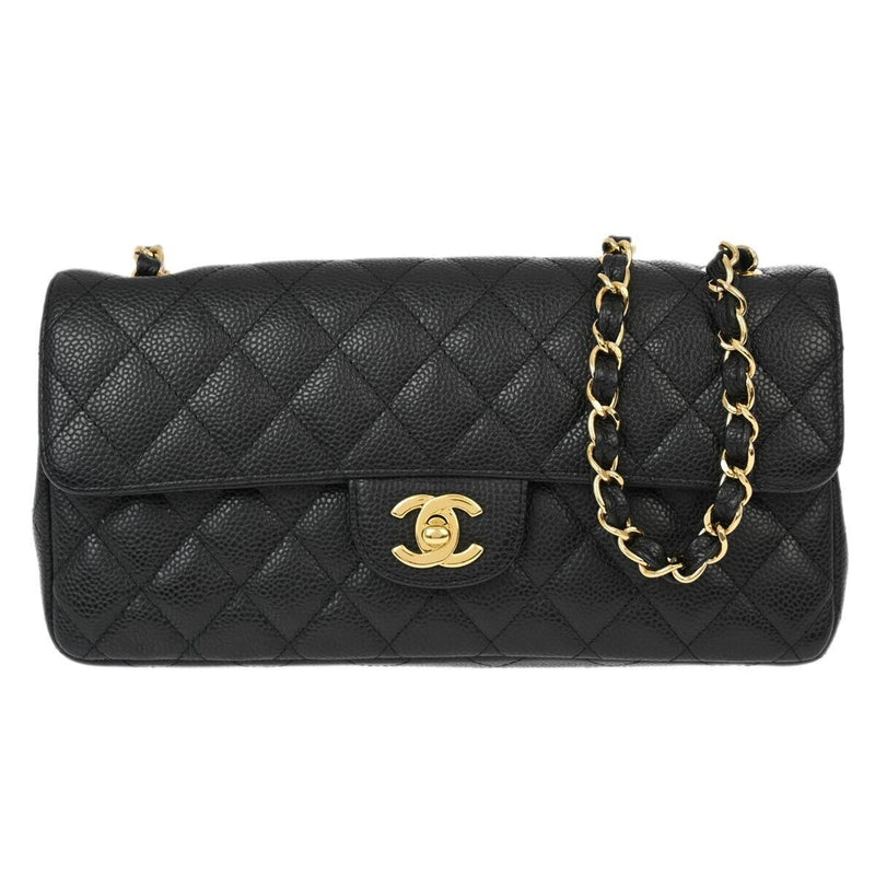 Chanel Black Caviar East West Shoulder