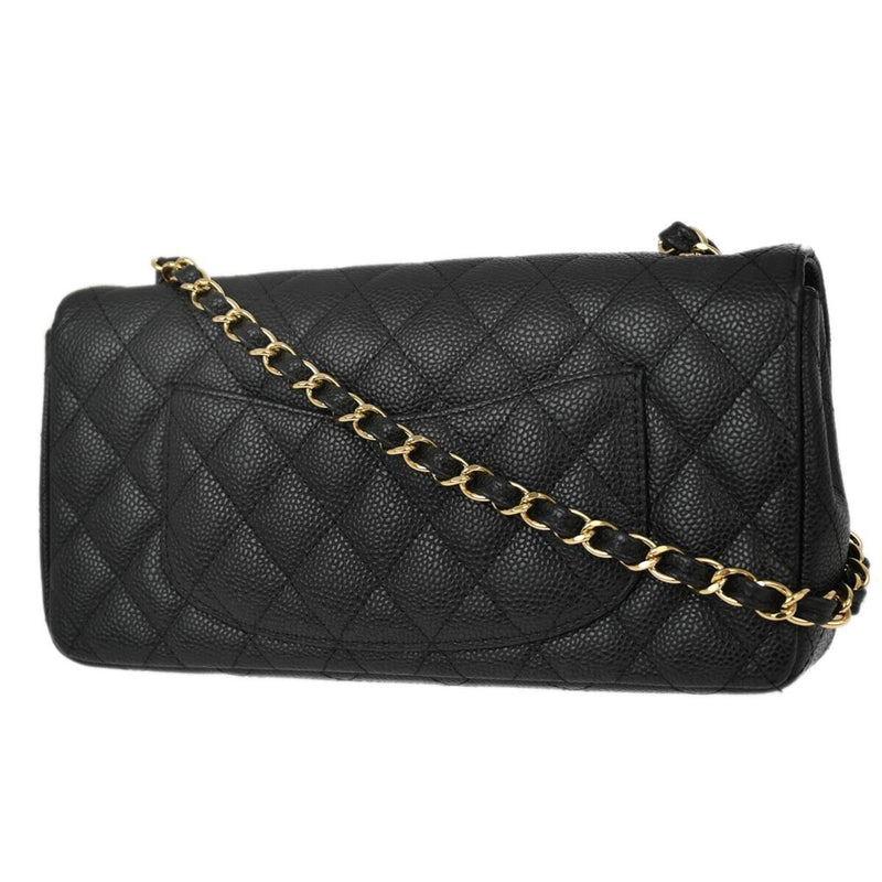 Chanel Black Caviar East West Shoulder