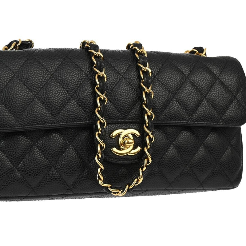 Chanel Black Caviar East West Shoulder