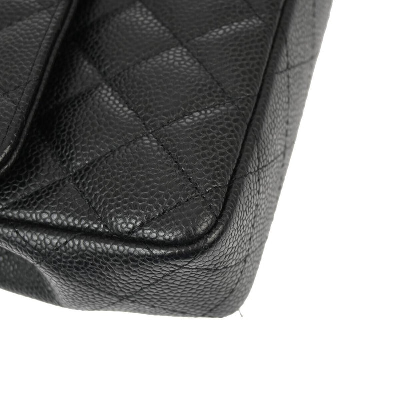 Chanel Black Caviar East West Shoulder