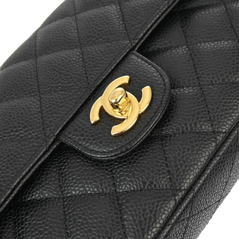 Chanel Black Caviar East West Shoulder