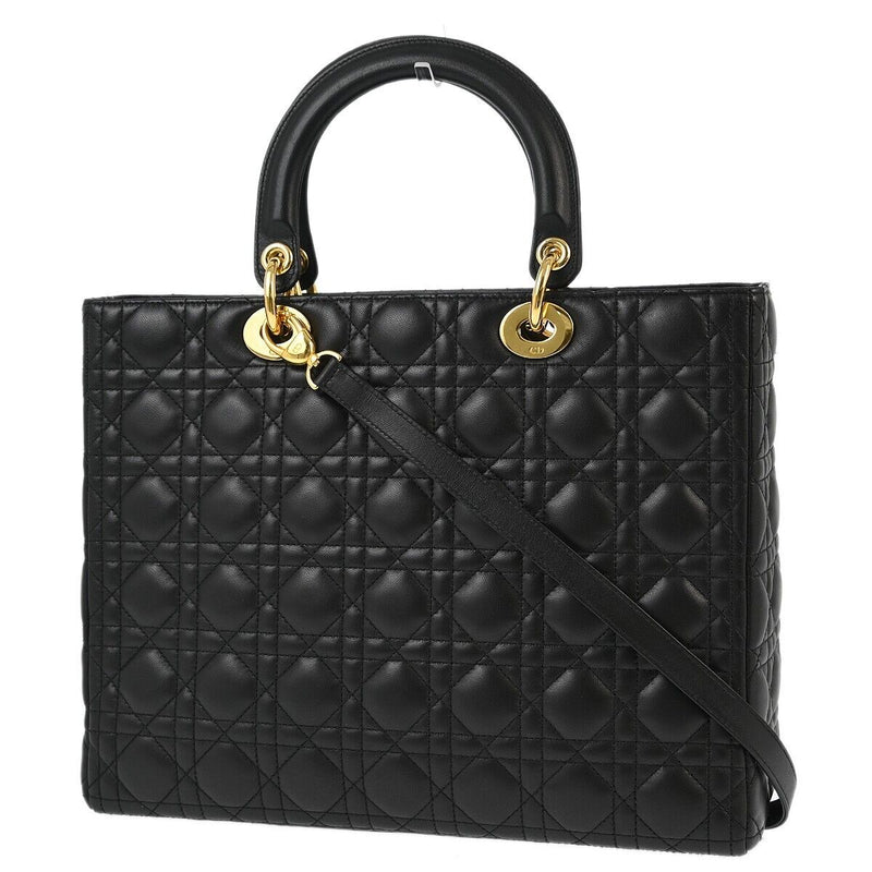 Christian Dior Black Lambskin Lady